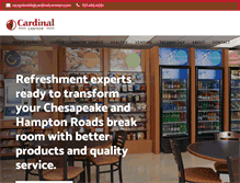 Tablet Screenshot of cardinalcanteen.com